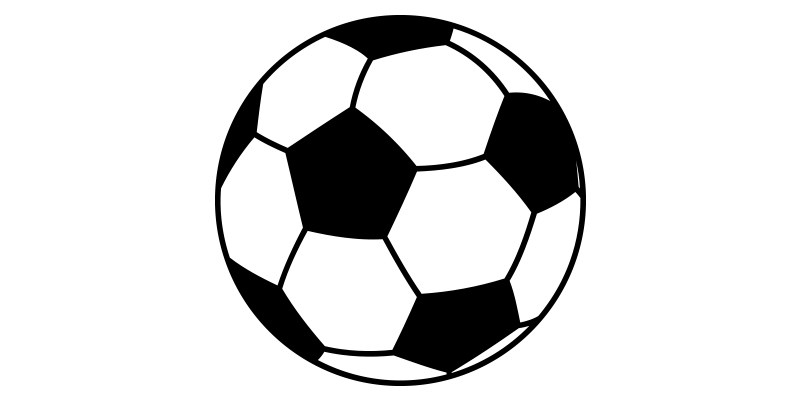 Ikon som symboliserar fotboll
