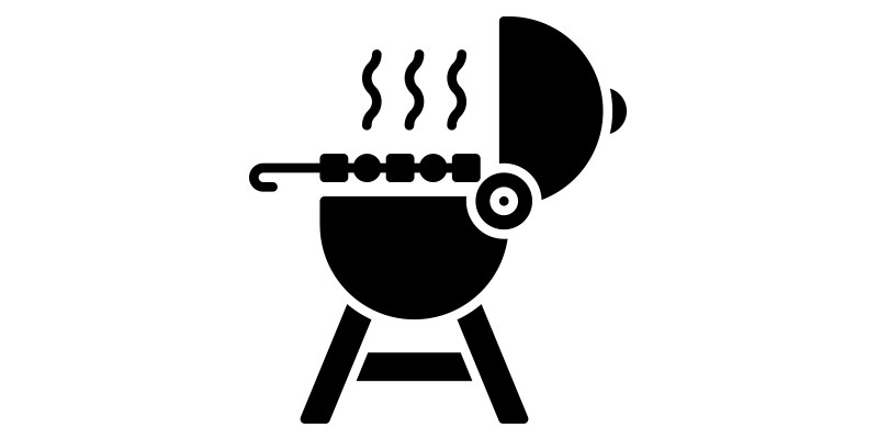 Ikon som symboliserar grillning